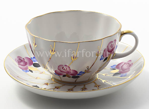 Cup and saucer tea Roses Tulip