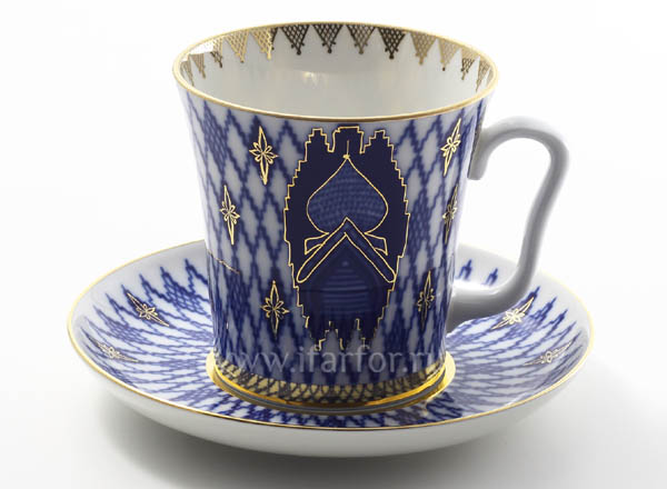 Mug and saucer Kizhi Leningrad