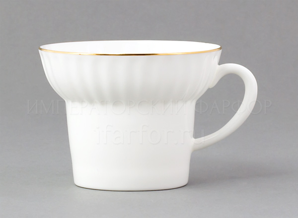 Cup without saucer Gold edging 2 Wave