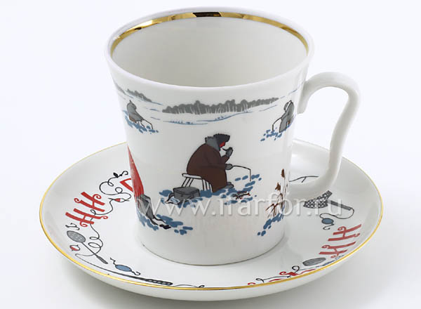 Mug and saucer Neither fish nor scales Leningrad