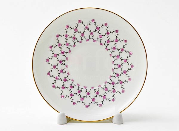 Saucer tea Pink net Wave