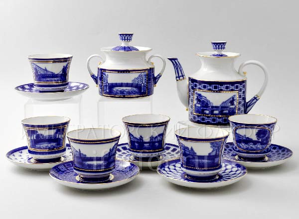 Tea Set Bridges of St. Petersburg 6/14 Banquet