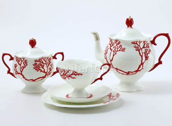 Tea Set Coral 6/20 Natasha