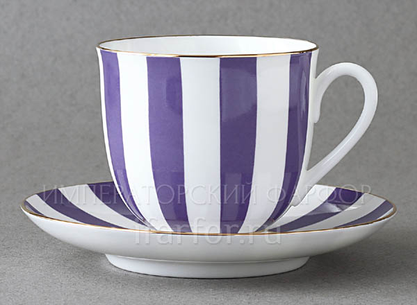 Cup and saucer Yes and no (violet) Lily of the valley