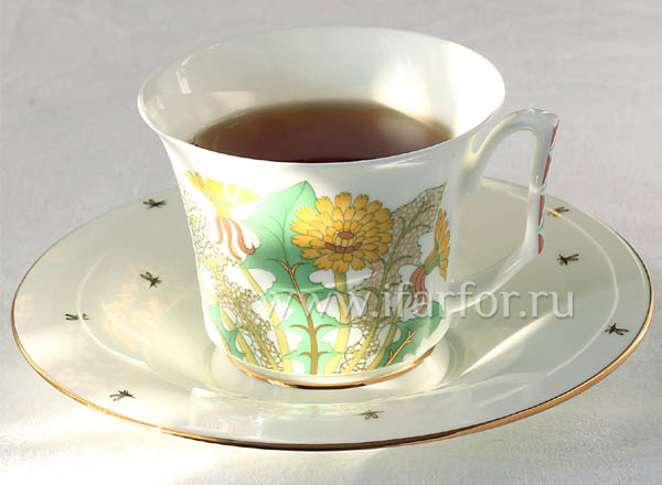 Cup and saucer tea Sunny bouquet Julia