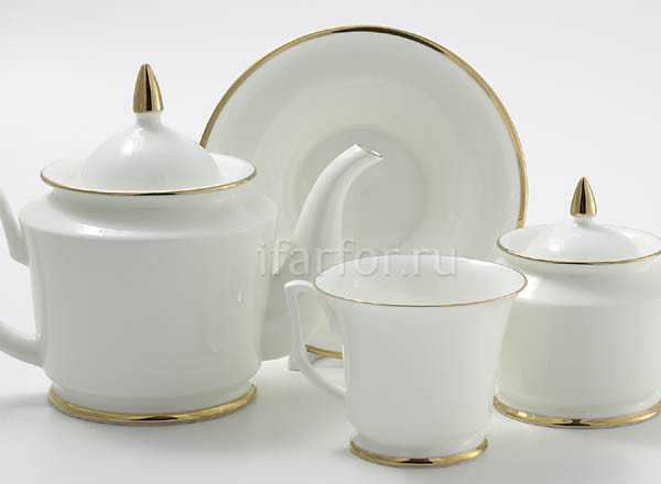 Tea Set Gold ribbon 6/14 Julia