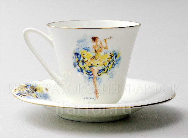 Cup and saucer tea Fairy Carefree Garden