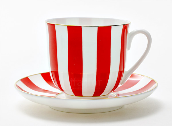 Cup and saucer second grade Yes and no (red) Lily of the valley 2