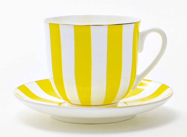 Cup and saucer second grade Yes and no (yellow) Lily of the valley 2