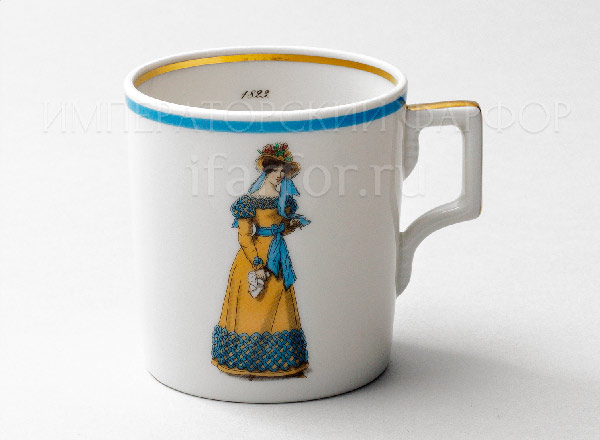 Cup tea Modes de Paris 1823 Armorial