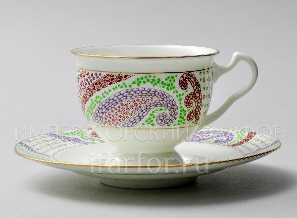 Cup and saucer tea Mariental violet Isadora