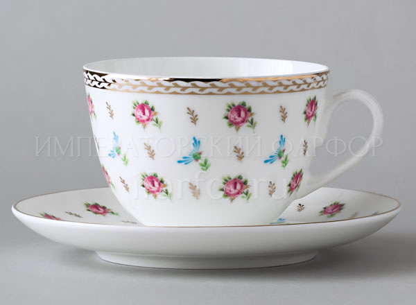 Cup and saucer tea Flower waltz Spring-2