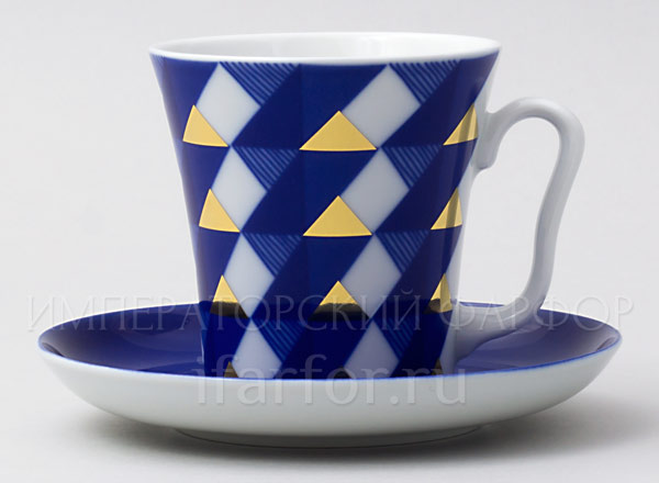 Mug and saucer in a gift box Yukata Leningrad 2