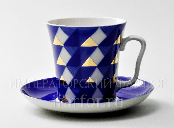 Mug and saucer tea Yukata Leningrad 2