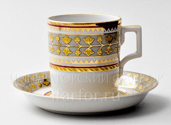 Cup and saucer tea Belvedere Armorial