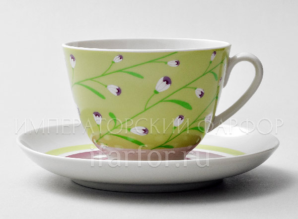 Cup and saucer tea Spring breeze Spring