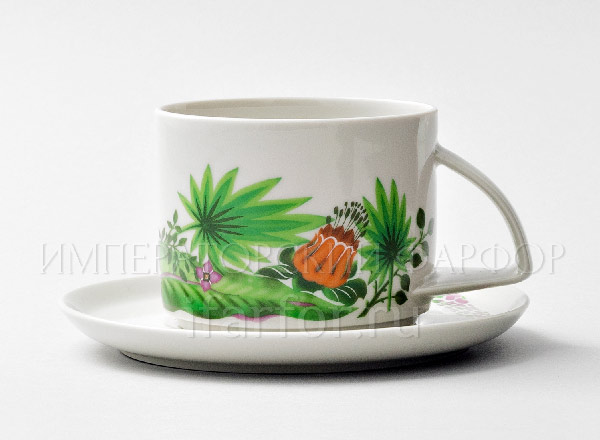 Cup and saucer tea Jungle Balance