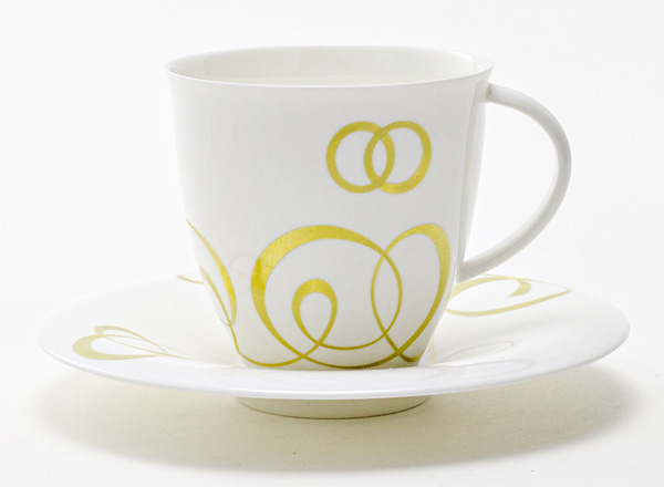 Cup and saucer tea Rings Olivia