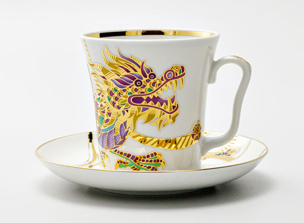 Mug and saucer Golden Drago Leningrad