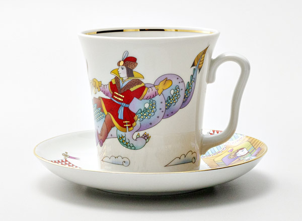 Mug and saucer Ivan Tsarevich and Zmey Gorynych Leningrad