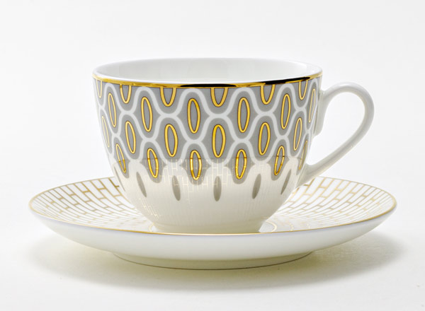 Cup and saucer tea Salamander Gray Spring-2