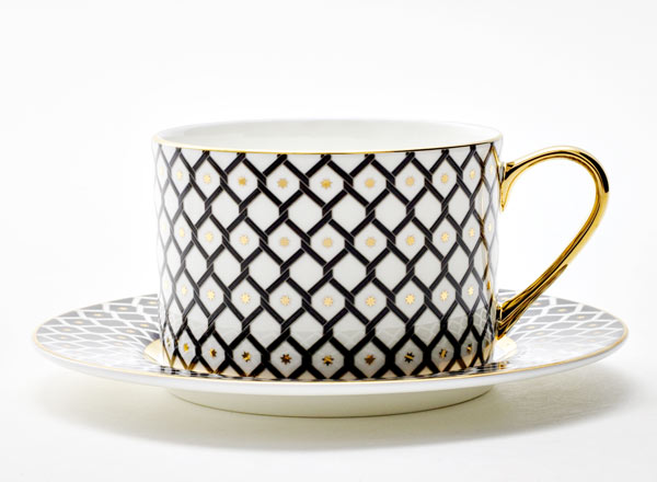 Cup and saucer tea Nero 1 Idyll