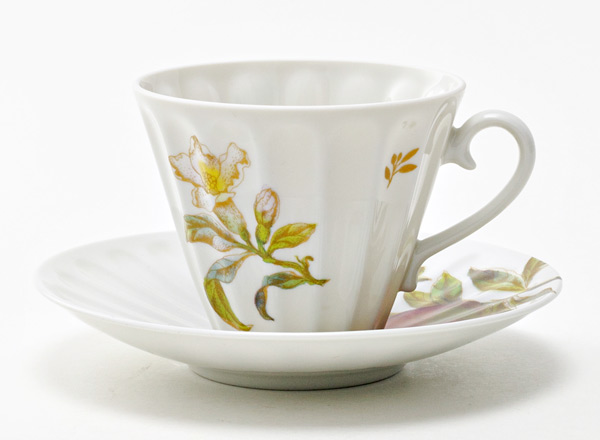 Cup and saucer tea Garnets Radial