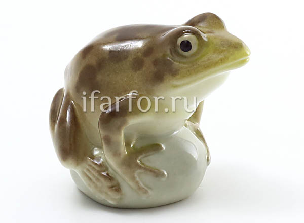 Sculpture Frog pond Brown