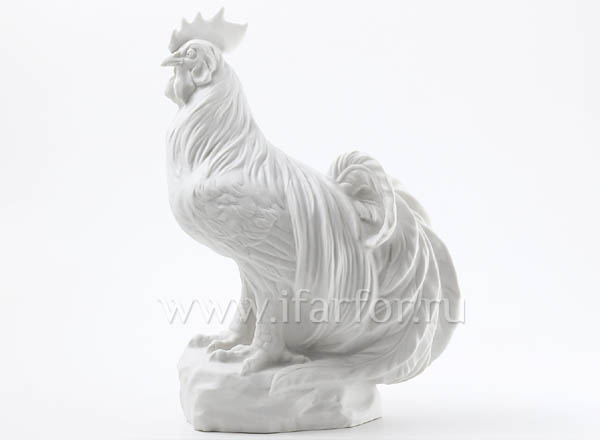 Sculpture Rooster White