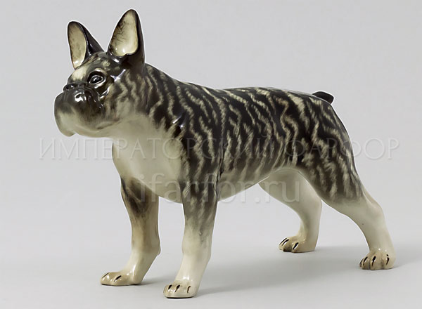 Sculpture French Bulldog Gray