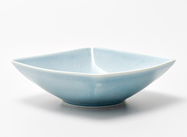 Salad bowl square Watercolor (blue) Prince