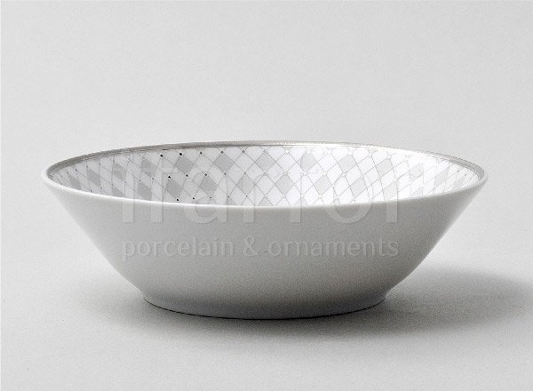 Salad bowl Gray mesh Platinum Repast