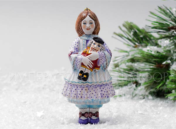 Christmas tree toy Girl with a Nutcracker
