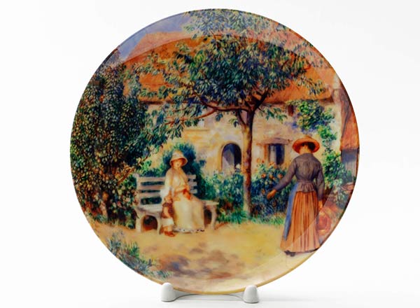 Decorative plate Renoir Pierre-Auguste The Garden in Brittany