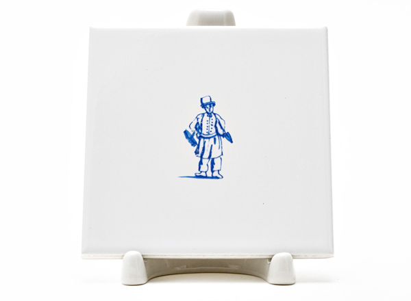 Tile Dutch. Chimney sweep 