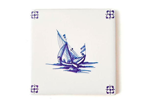 Tile Dutch. Sailboat 8 