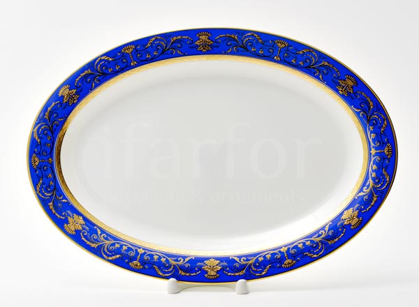 Dish/ platter oval Lapis lazuli Imperial