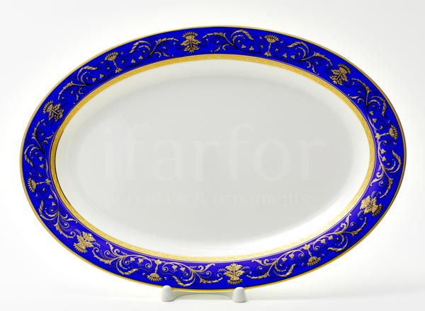 Dish/ platter oval Cobalt Imperial