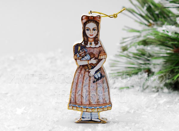 Christmas tree toy Girl with a Nutcracker