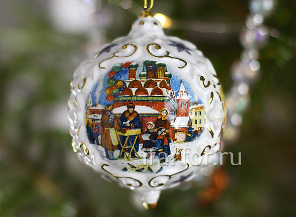 Елочная игрушка Шар Масленица