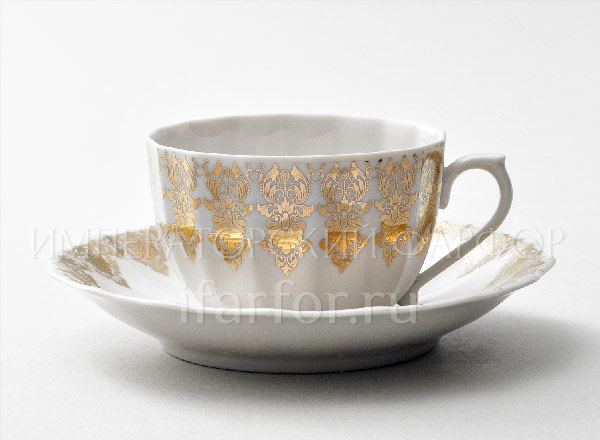 Cup and saucer in a gift box Arabesque Empire