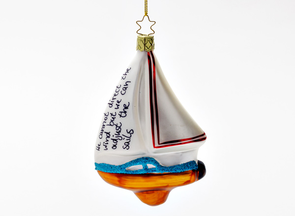 Christmas tree toy Sailboat