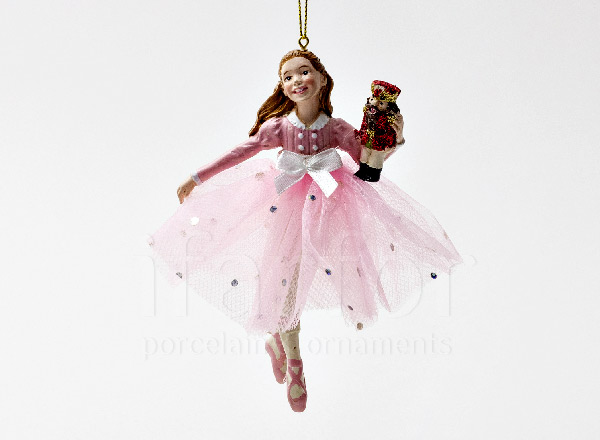 Christmas tree toy Girl with a Nutcracker The girl with the nutcracker Clara in a pink dress