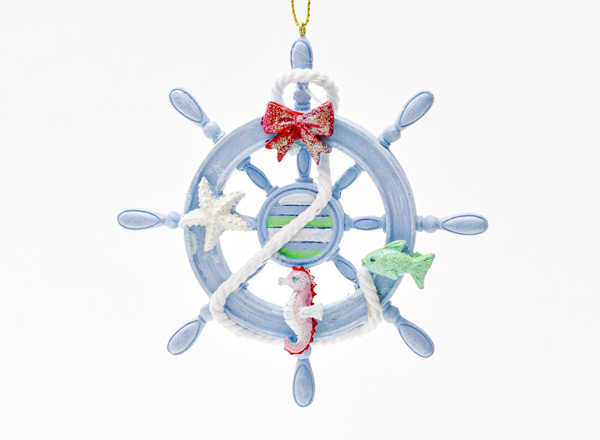 Christmas tree toy Steering wheel blue