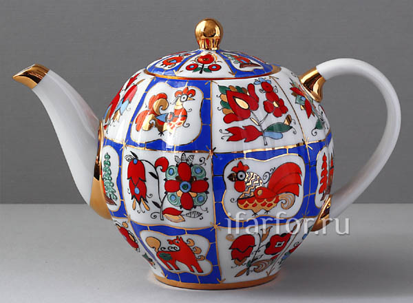 Чайник заварочный Русский лубок Тюльпан