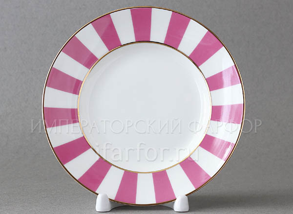 Plate dessert Yes and no (pink)