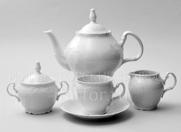 Tea Set Bernadotte Undecorated 6/17 Bernadotte cask