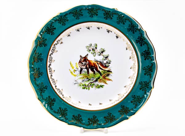 Dish/ platter round Hunting Green Maria Teresa