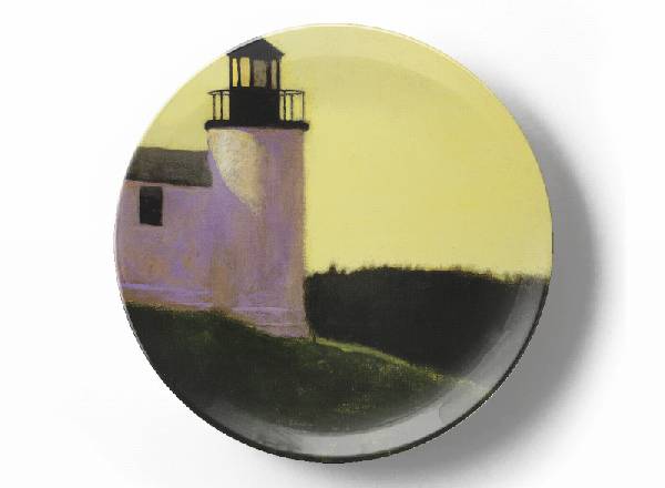 Decorative plate Wyeth Andrew Lighthouse Iris