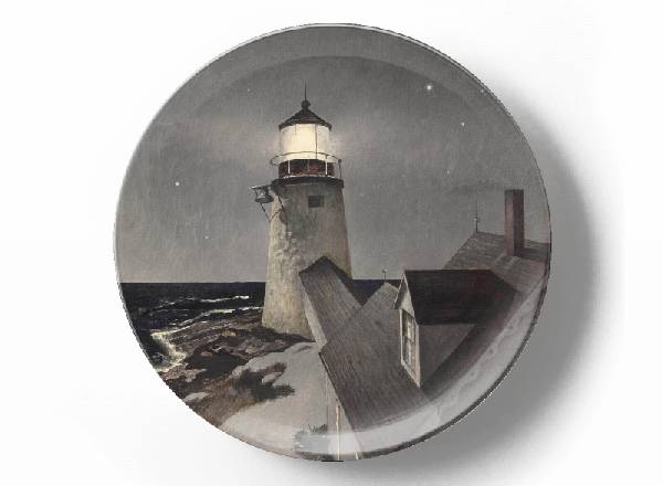 Decorative plate Wyeth Andrew Lighthouse
